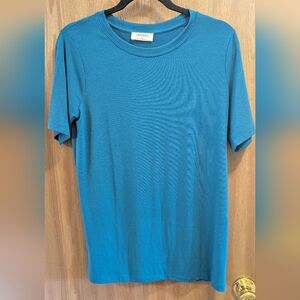 Zenana Outfitters Teal Short Sleeve Women's Tee